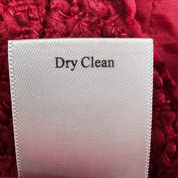 Vintage Coldwater Creek Vest Y2K Boucle Red Retro Office School Retro 14P - Picture 7 of 8